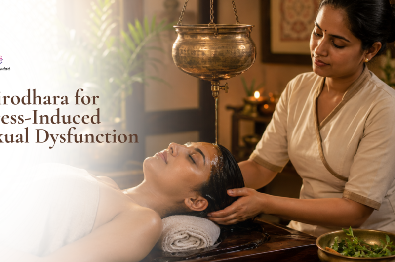 Shirodhara Ayurvedic therapy for stress-induced female sexual dysfunctio